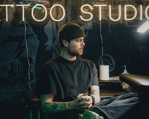 Aleksander co-runs Norways biggest tattoo studio