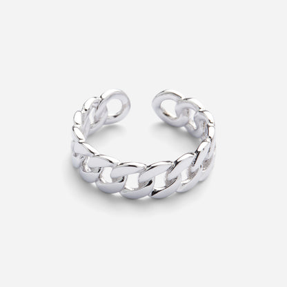 Silver Cuban Chain Ring