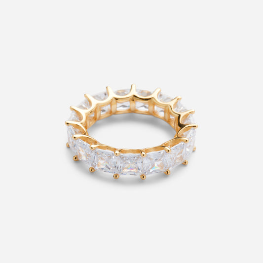 Cubic Zirconia Ring Gold Plated