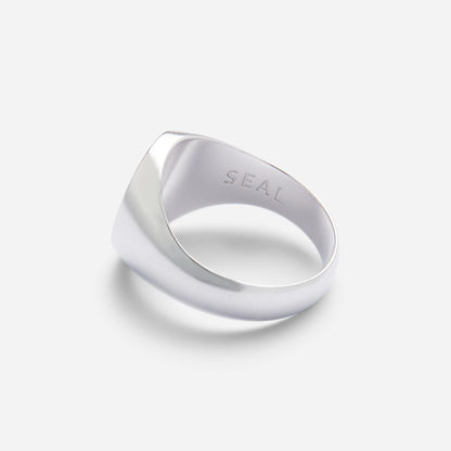 Oval Silver Signet Ring